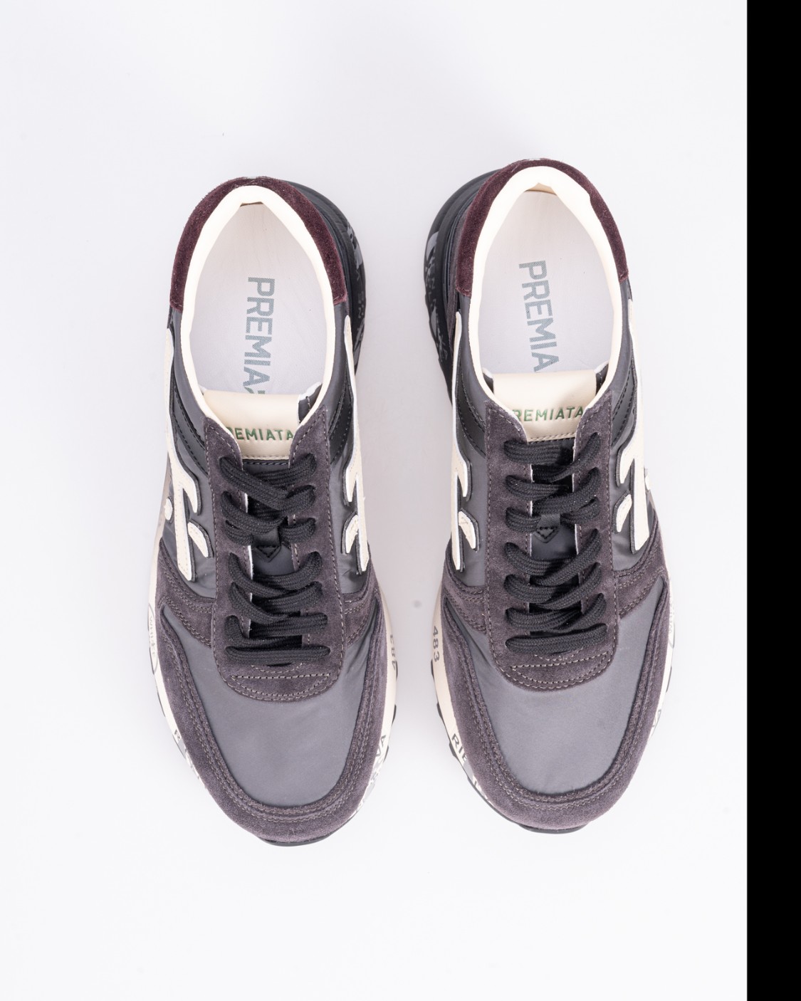 shop PREMIATA  Scarpa: Premiata sneakers "Mick 6872".
Brand Logo.
Suola ergonomica.
Composizione tomaia: 45% Pelle di vitello 55% Poliammide.
Suola: 65% EVA 5% TPU (PLASTIC MATERIAL) 30% RUBBER.
Made in Vietnam.. MICK 6872-G number 3001654